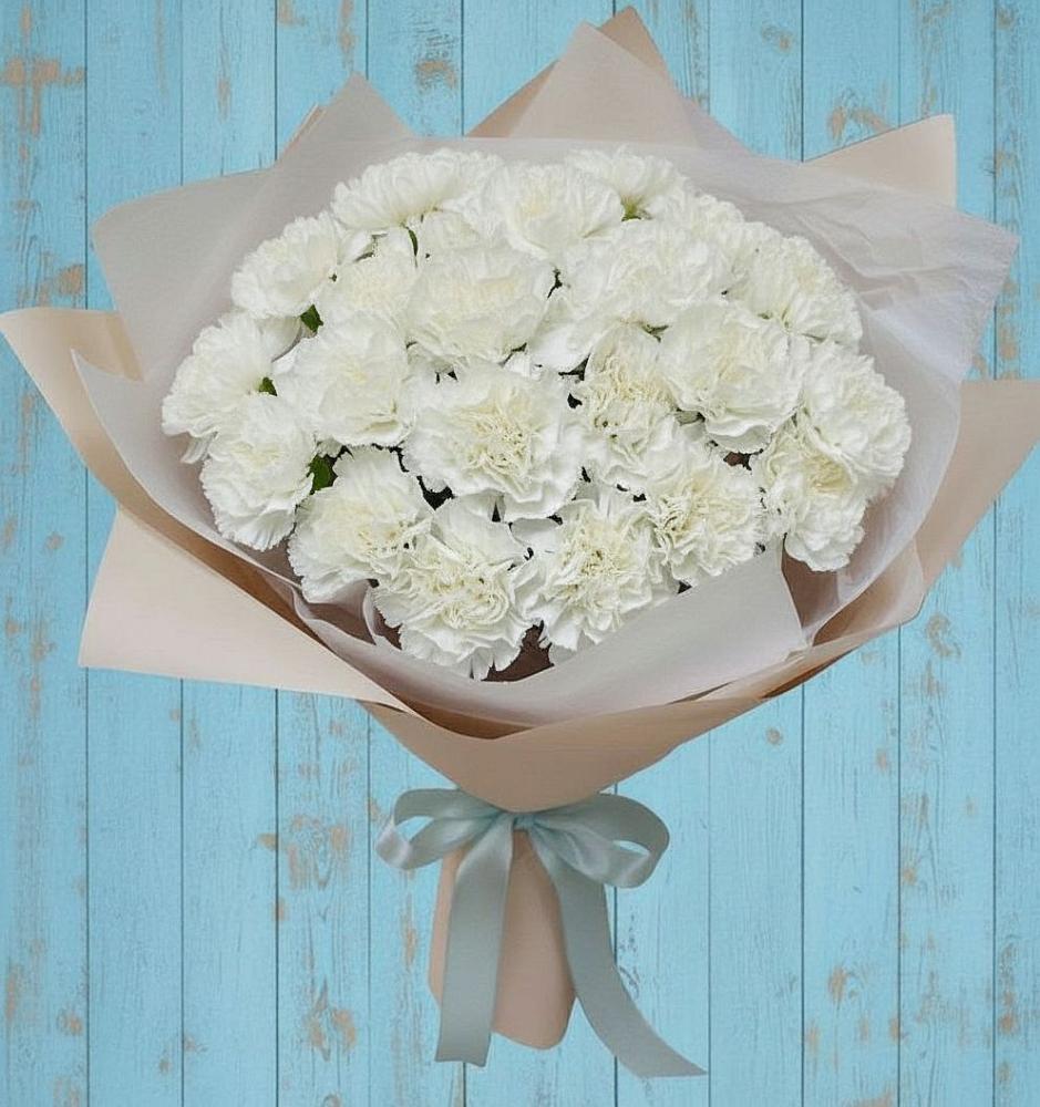 Букет цветов из: Гвоздики в Цибино