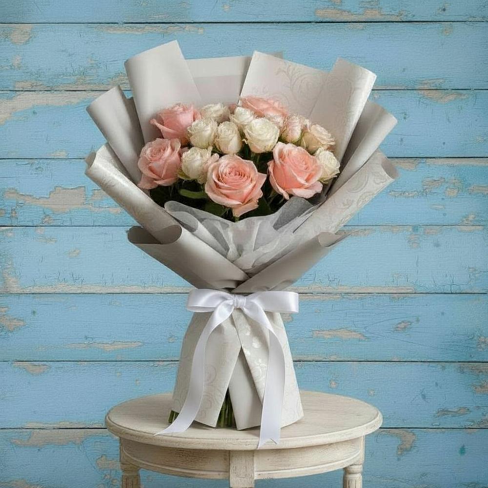 Букет цветов из: Розы в Цибино