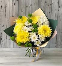 Букет цветов из:  Хризантемы в Цибино