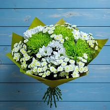 Букет цветов из:  Хризантемы #REPLACE_PRED# Цибино