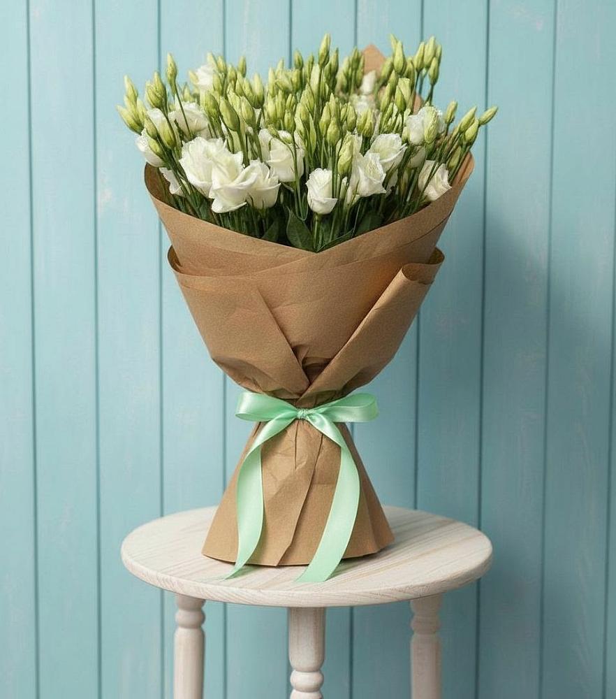 Букет цветов из: Лизиантусы в Цибино