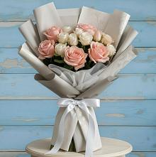 Букет цветов из:  Розы #REPLACE_PRED# Цибино