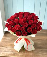 Букет 29 Красных роз в Цибино