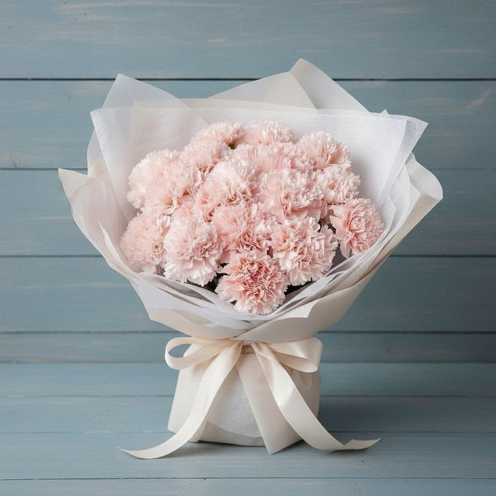 Букет цветов из: Гвоздики в Цибино