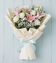 Букет цветов из:  Лилии в Цибино