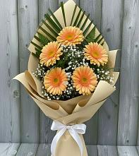 Букет цветов из:  Герберы в Цибино