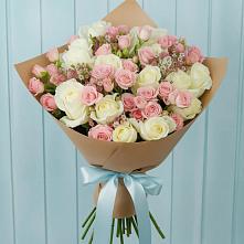 Букет цветов из:  Розы в Цибино